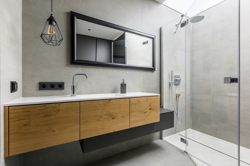 Floating Vanity and Open Shower Space